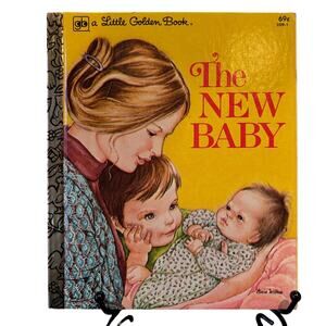 VTG 1980, 7th Print of The New Baby, Little Golden Book, by Shane, Eloise Wilkin